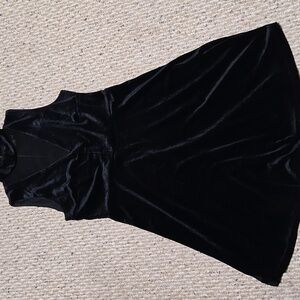 Elegant Black Velvet Dress